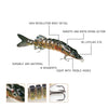 Fishing Lure Bait with Artificial Hooks Pikes - Free Shipping